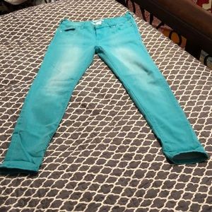 Super soft stretch turquoise jegging/non smoking